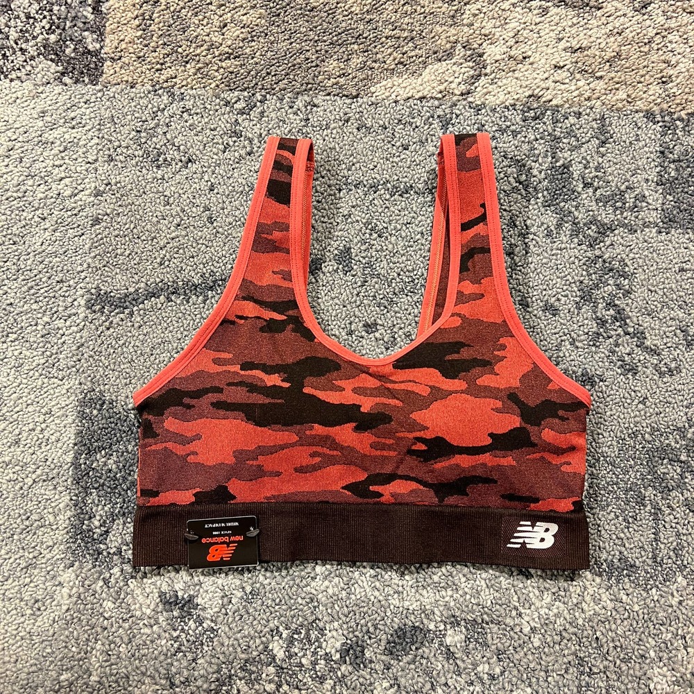 New Balance Clay Black Sports Bra NEW Size Large